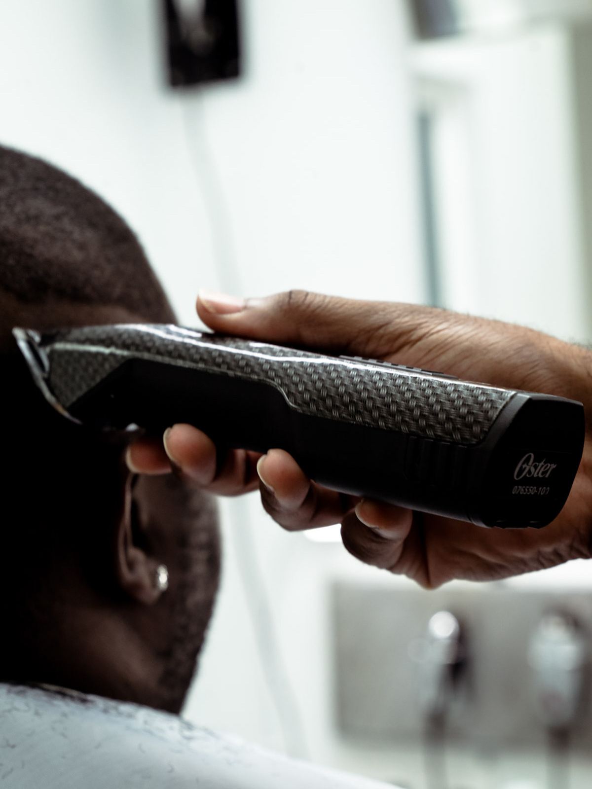 Clipper work during a Premium Fade League haircut