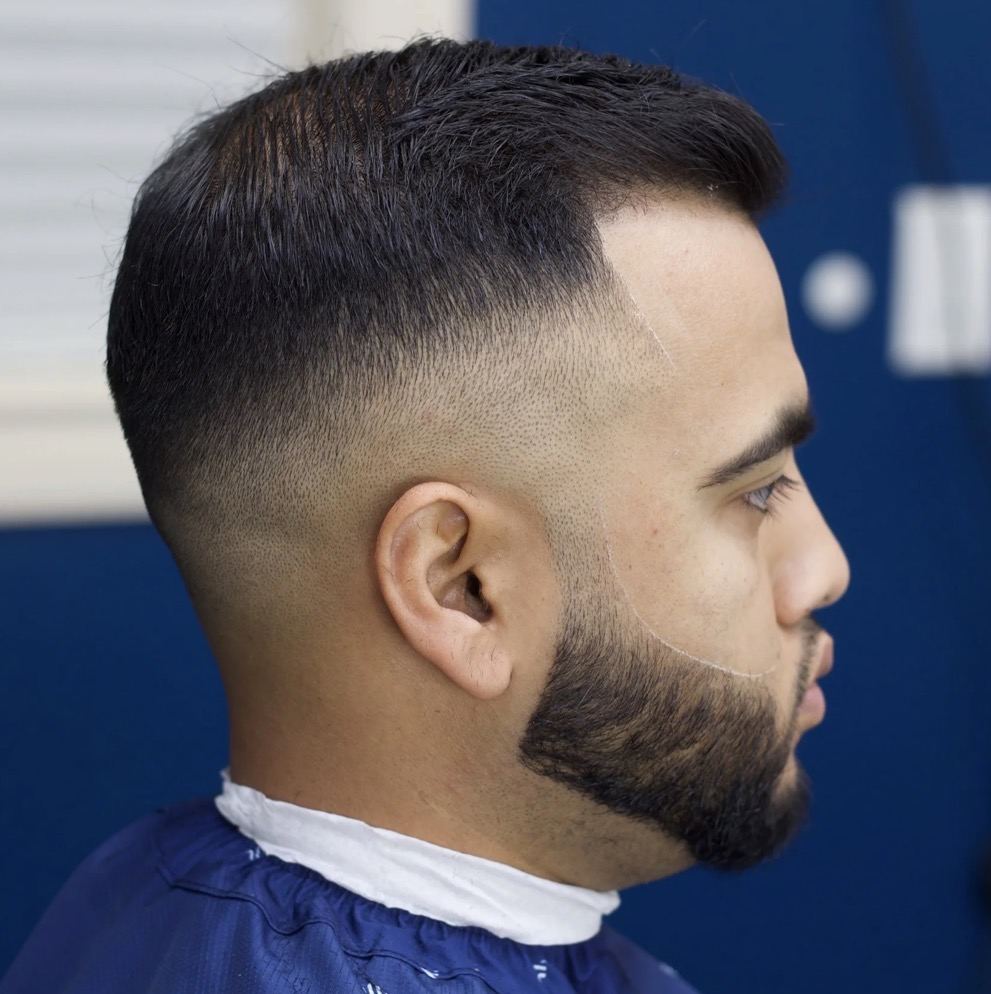 Low fade and beard sculpting by Premium Fade League